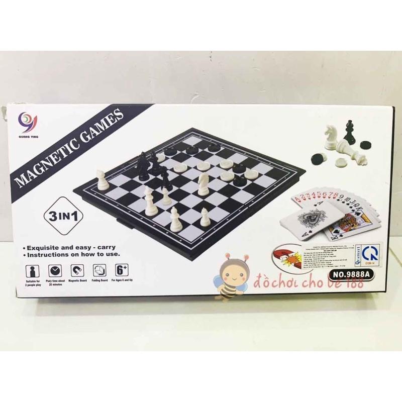 Bộ cờ vua nam châm cao cấp cực đẹp 3in1