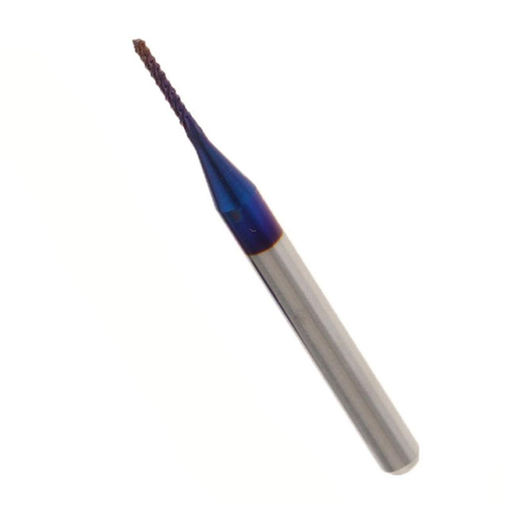 1/8 Shank End Mill Solid Carbide Blue Coated CNC Bit