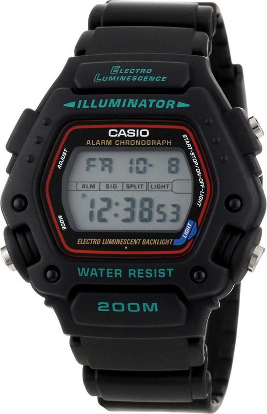 Đồng Hồ Nam Dây Nhựa Casio DW-290-1VS (45mm) - Đen