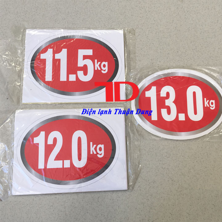 Tem dán trang trí Máy Giặt loại 11.5KG