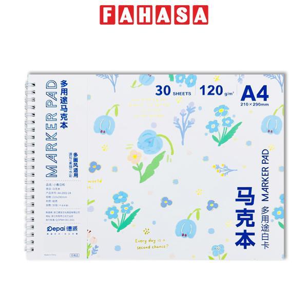 Tập Vẽ Lò Xo A4 - 120gsm - Depai 2002-25 (30 Tờ) - Mẫu 5