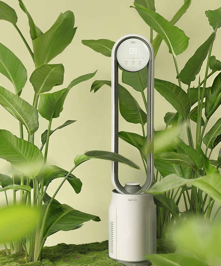 Quạt Không Cánh XIAOMI KEHEAL A4 PRO Diệt Khuẩn UV Kiêm Lọc Không Khí Gồm 12 Cấp Độ Gió, Giảm Độ Ồn Với Góc Quay Rộng Hơn 150 Độ Công Nghệ Lọc Khử Khuẩn Ion - Hàng Nhập Khẩu