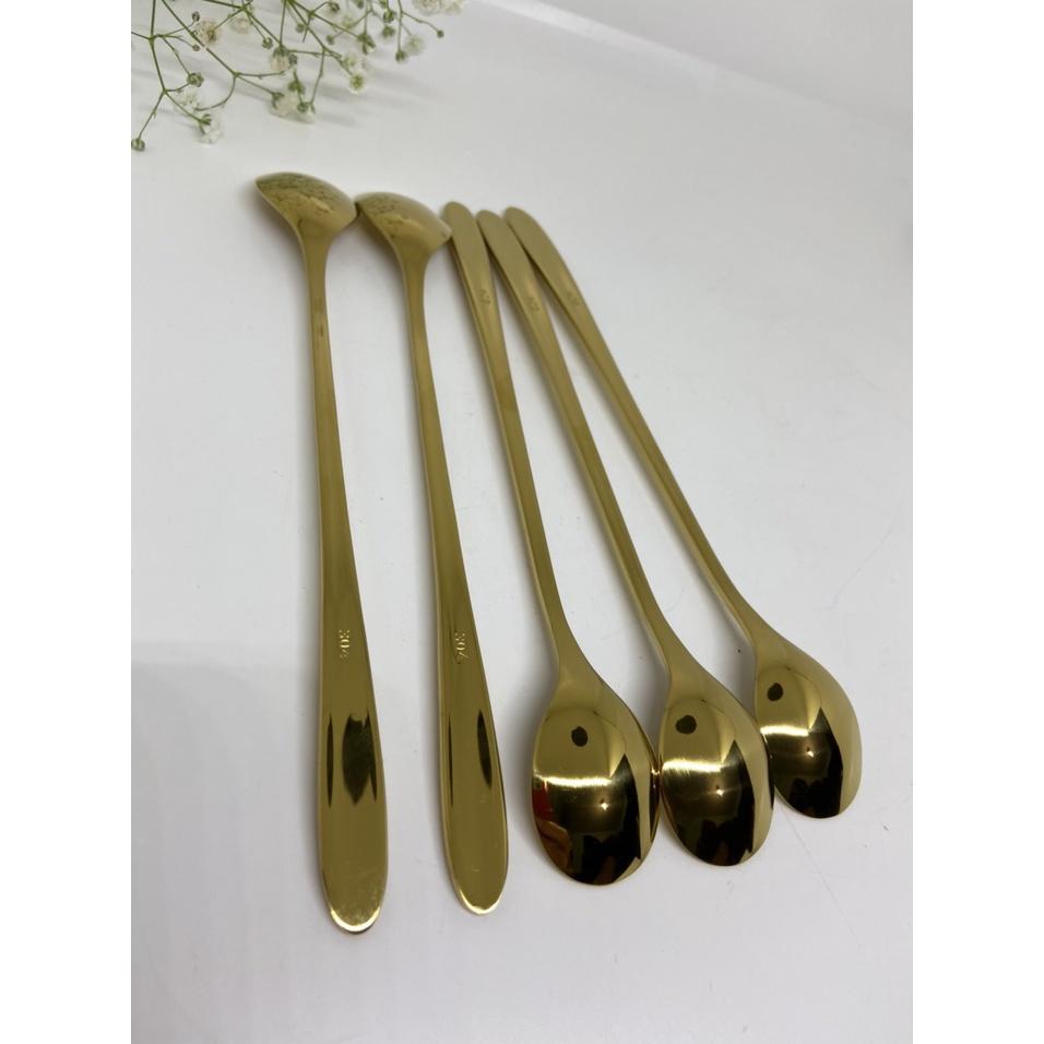 Muỗng Inox 304 Jade Moutain Mạ Vàng Cao Cấp Hình Thức Sang Trọng Bắt Mắt