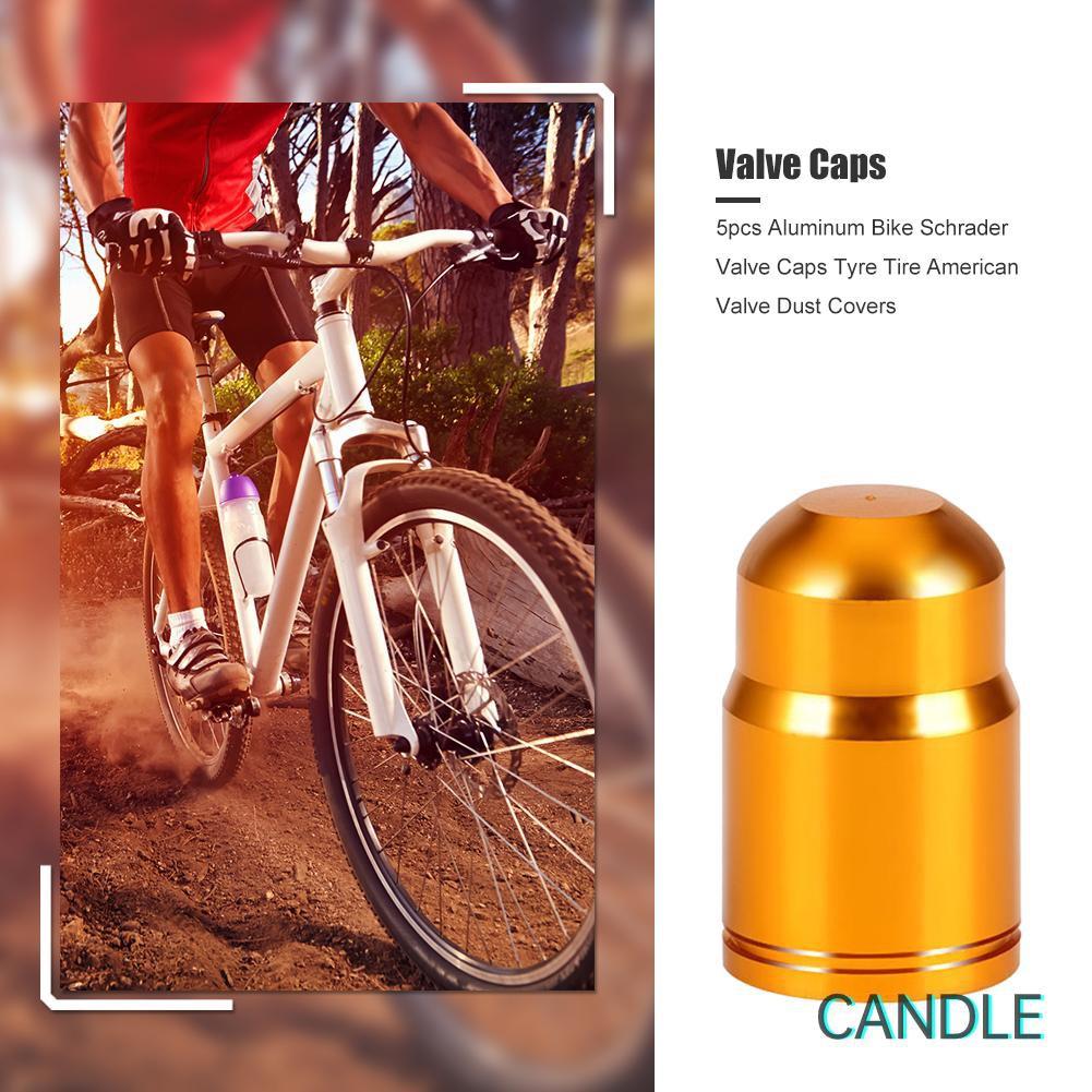 Bộ 5 Nắp Van Xe Đạp Bằng Nhôm