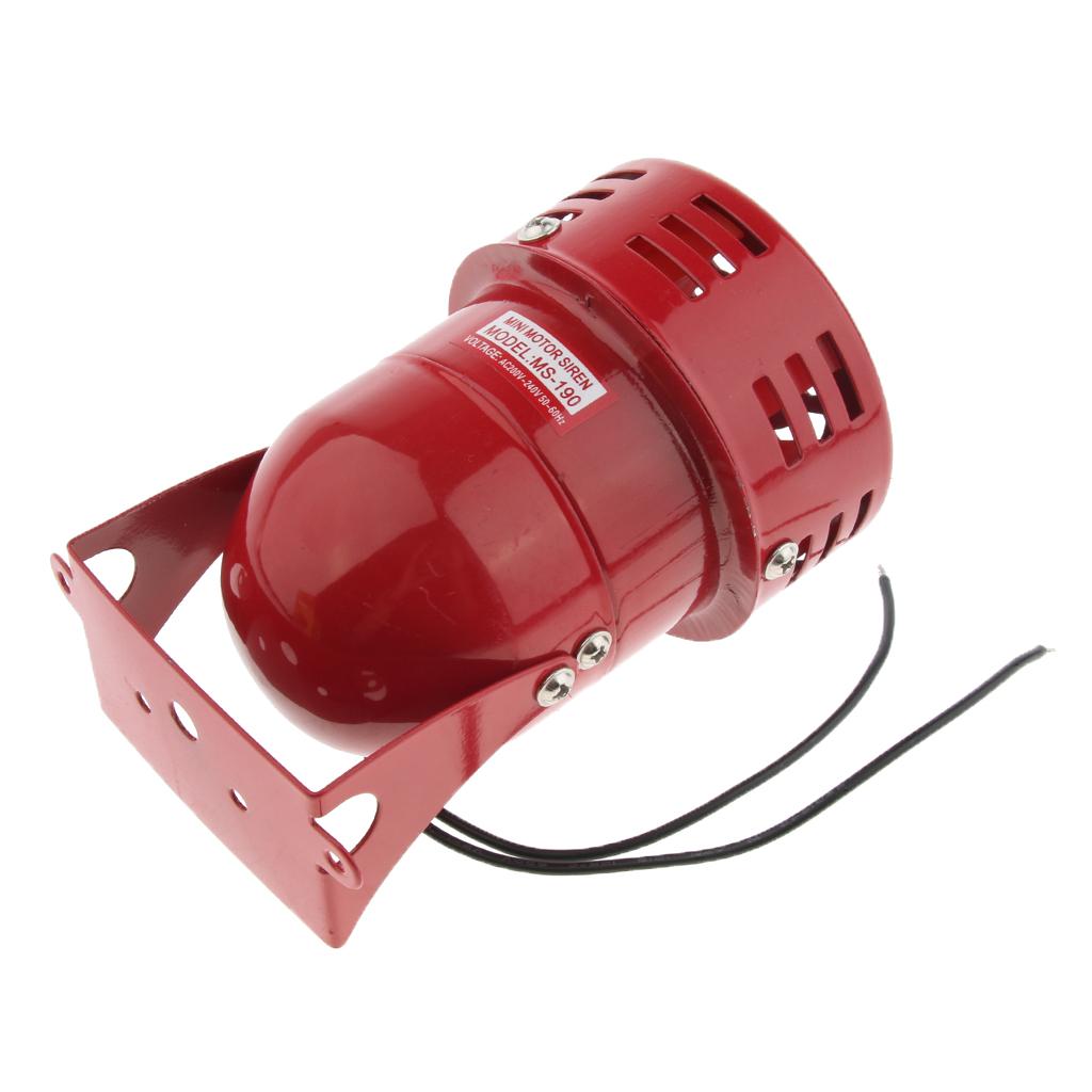 Strong Penetration Industrial Siren Motor Alarm Buzzer Alarm, Red, 12V / 24V / 110V / 220V