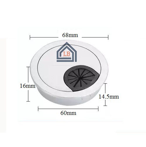 Nắp chụp bàn làm việc/ Nắp luồn dây điện bàn vi tính