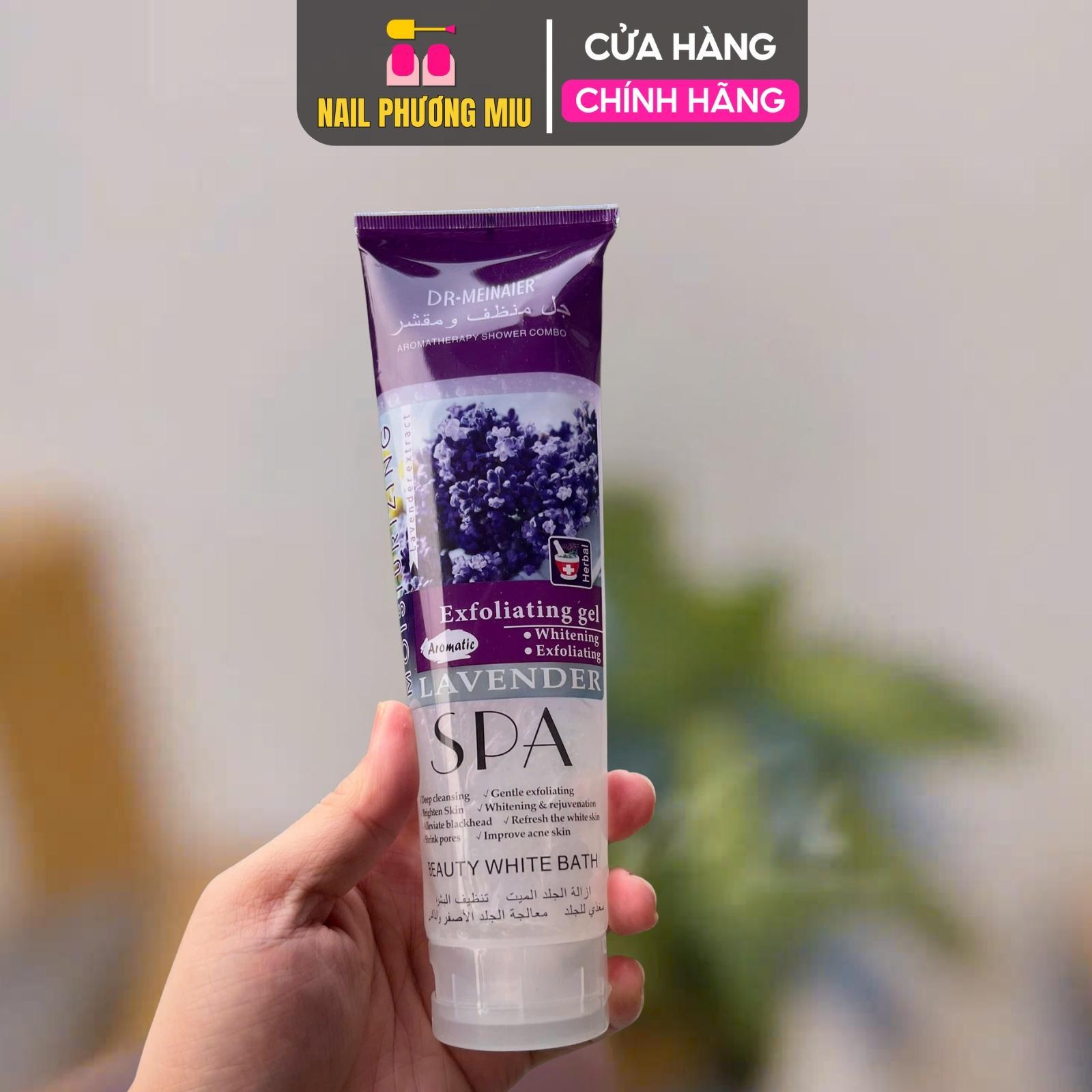 Gel Tẩy Da Chết Meinaier 350g Làm Nail, Tuýp Kem Tẩy Tế Bào Da Thừa Loại To, Làm Mát, Sáng Dịu Da Spa Beauty White Bath Dưỡng Body Nữ