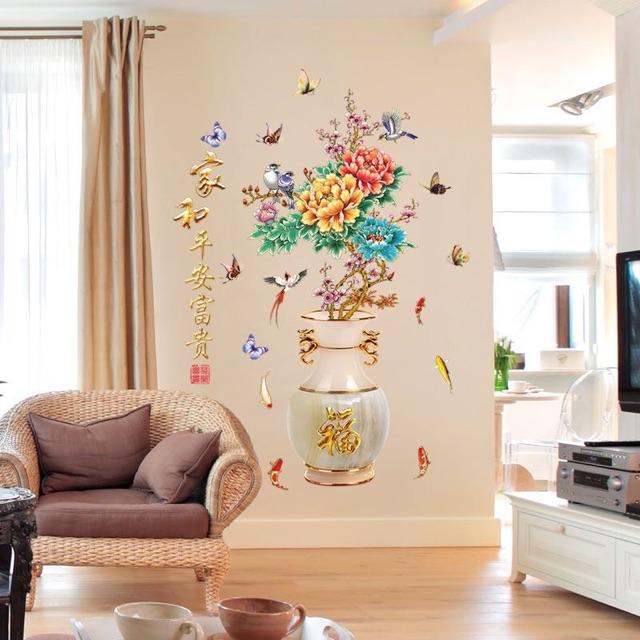 Decal dán tường phòng ngủ phòng khách siêu rẻ có keo sẵn mẫu tự chọn