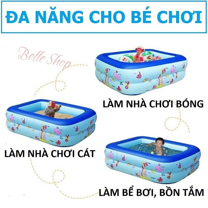 Bể Bơi Phao 3 Tầng Cao Cấp Đáy Chống Trượt Đủ Kích Cỡ Nhiều Hoạt Tiết Cho Bé