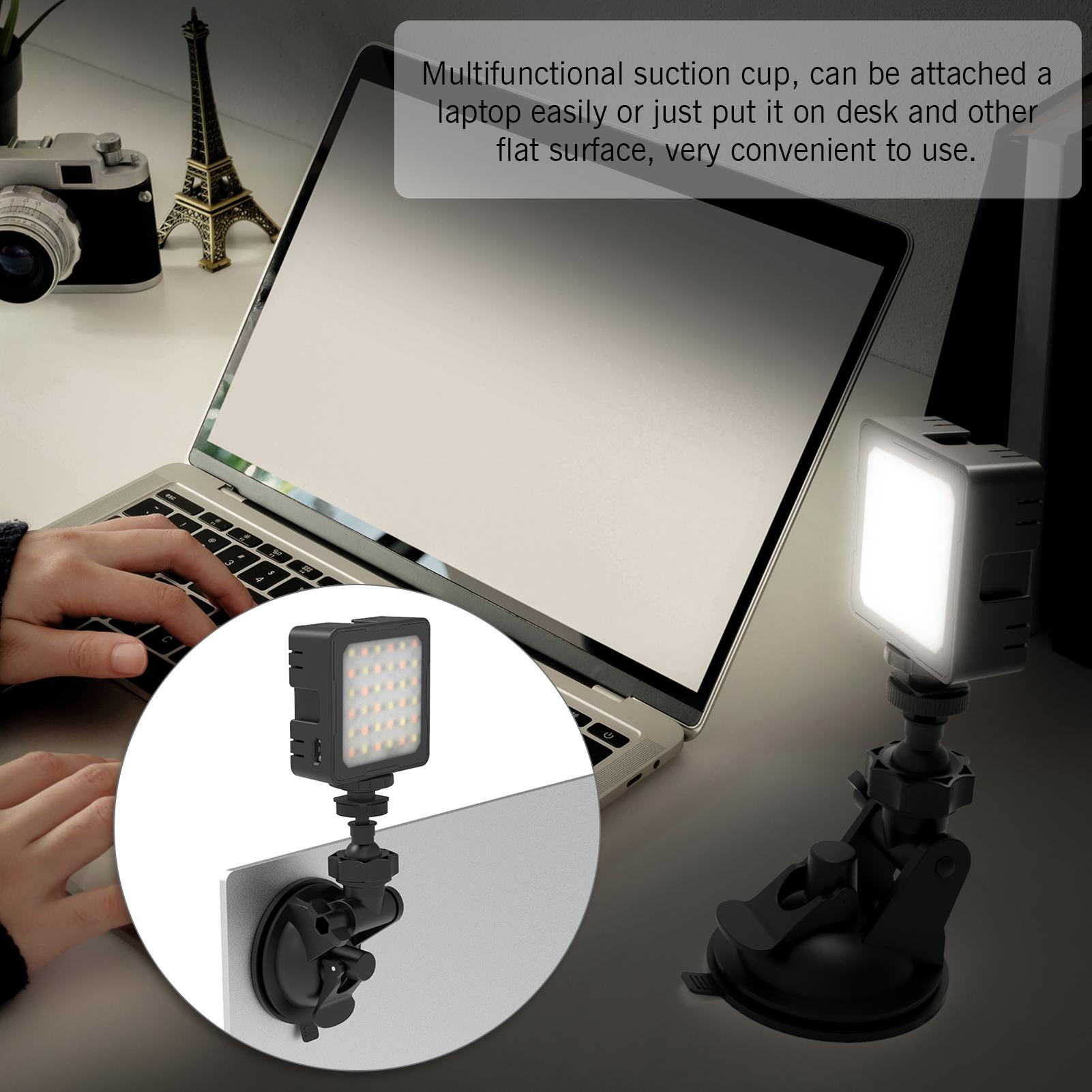 Đèn FLASHOOT VC-KIT4 LED chụp ảnh mini + Nắp đèn khuếch tán + Giá đỡ điện thoại + Chân máy