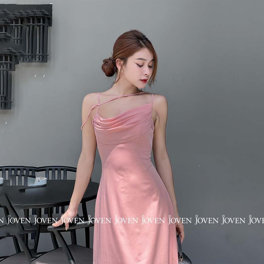 Đầm 2 dây cổ đổ Joven