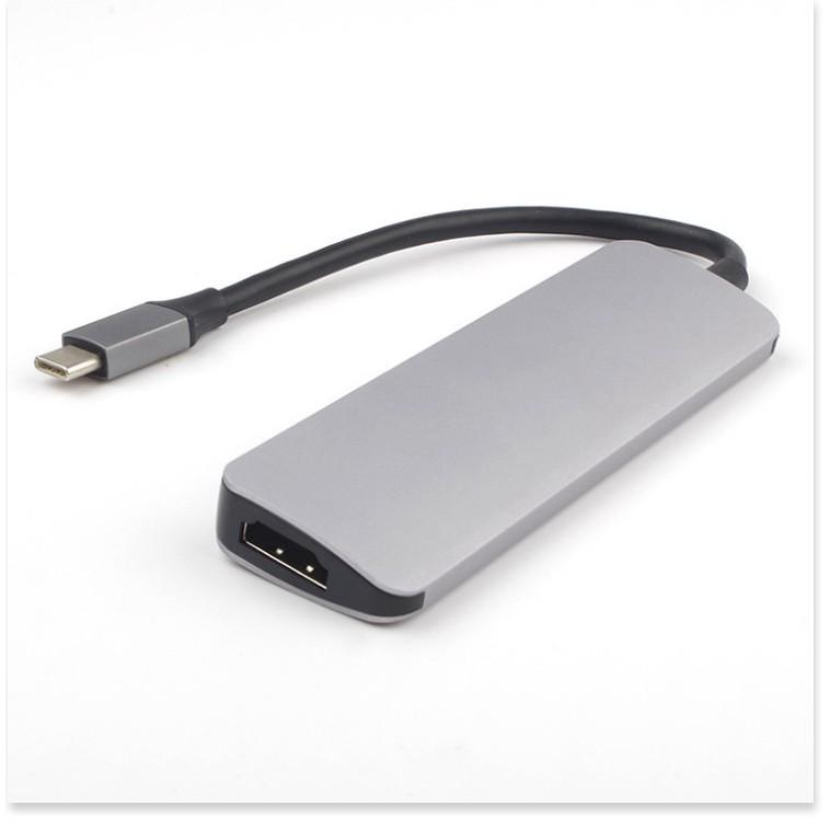 Hub USB Type C cho Macbook 1 ra 6 hỗ trợ truyền tải dữ liệu 3.0 và xuất video 4K HDMI