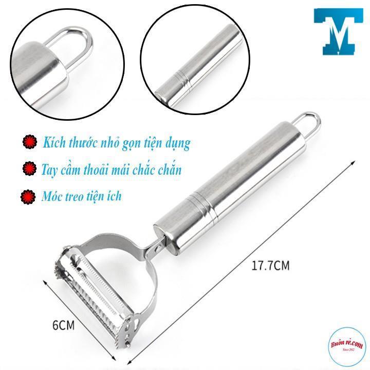 Xả sốc 3 ngày Nạo rau củ quả 2in1 chất liệu inox không gỉ tiện dụng 00867 - Buonrecom