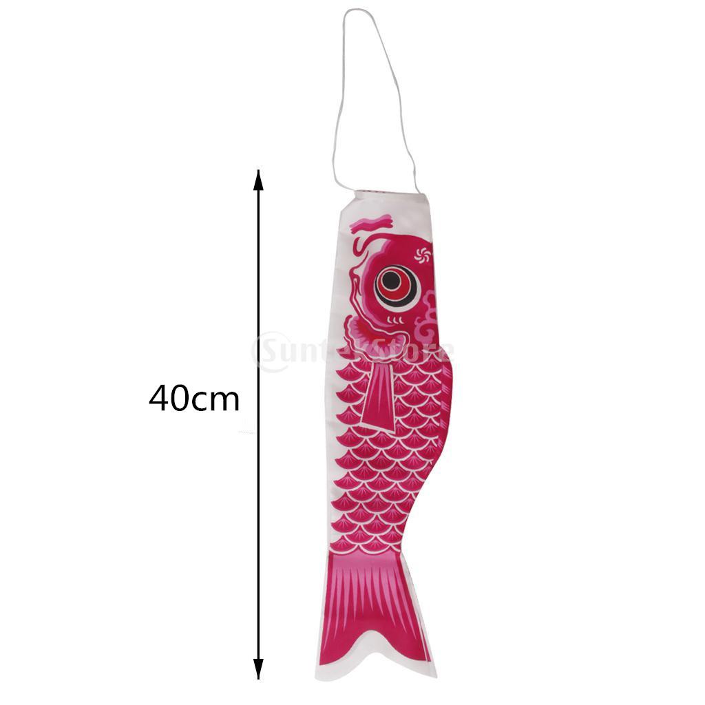 40cm Japanese Carp Windsock Streamer Fish Flag Kite Nobori Koinobori 8pcs