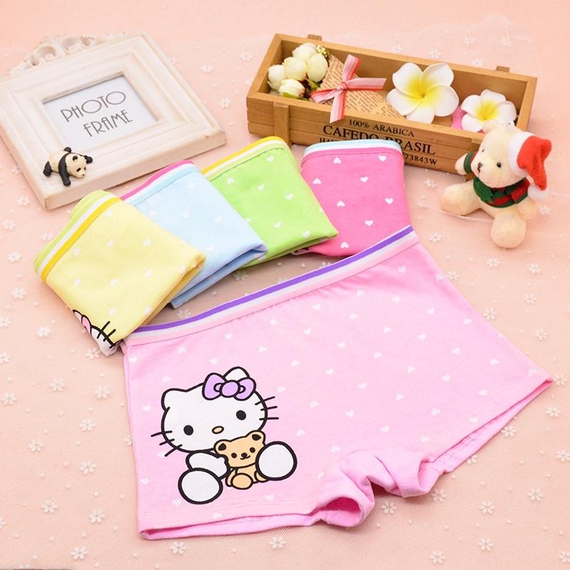 chíp bé gái-Quần chip bé gái, quần lót cho bé chất cotton hoạ tiết xinh xắn Bắp Ngô Kids size từ 8 đến 25kg