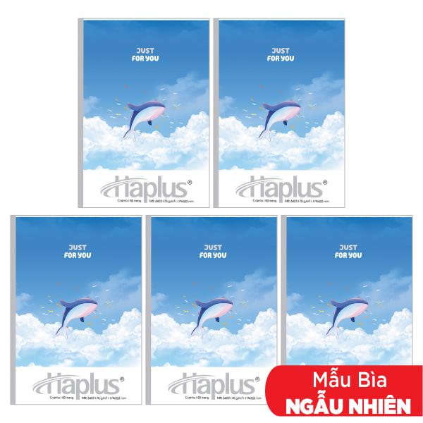 Combo 5 Tập Kẻ Ngang 80 Trang 70gsm Cosmo - Haplus 6423 (Mẫu Màu Giao Ngẫu Nhiên)