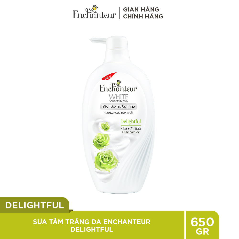 Sữa tắm trắng da Enchanteur Delighful 650g