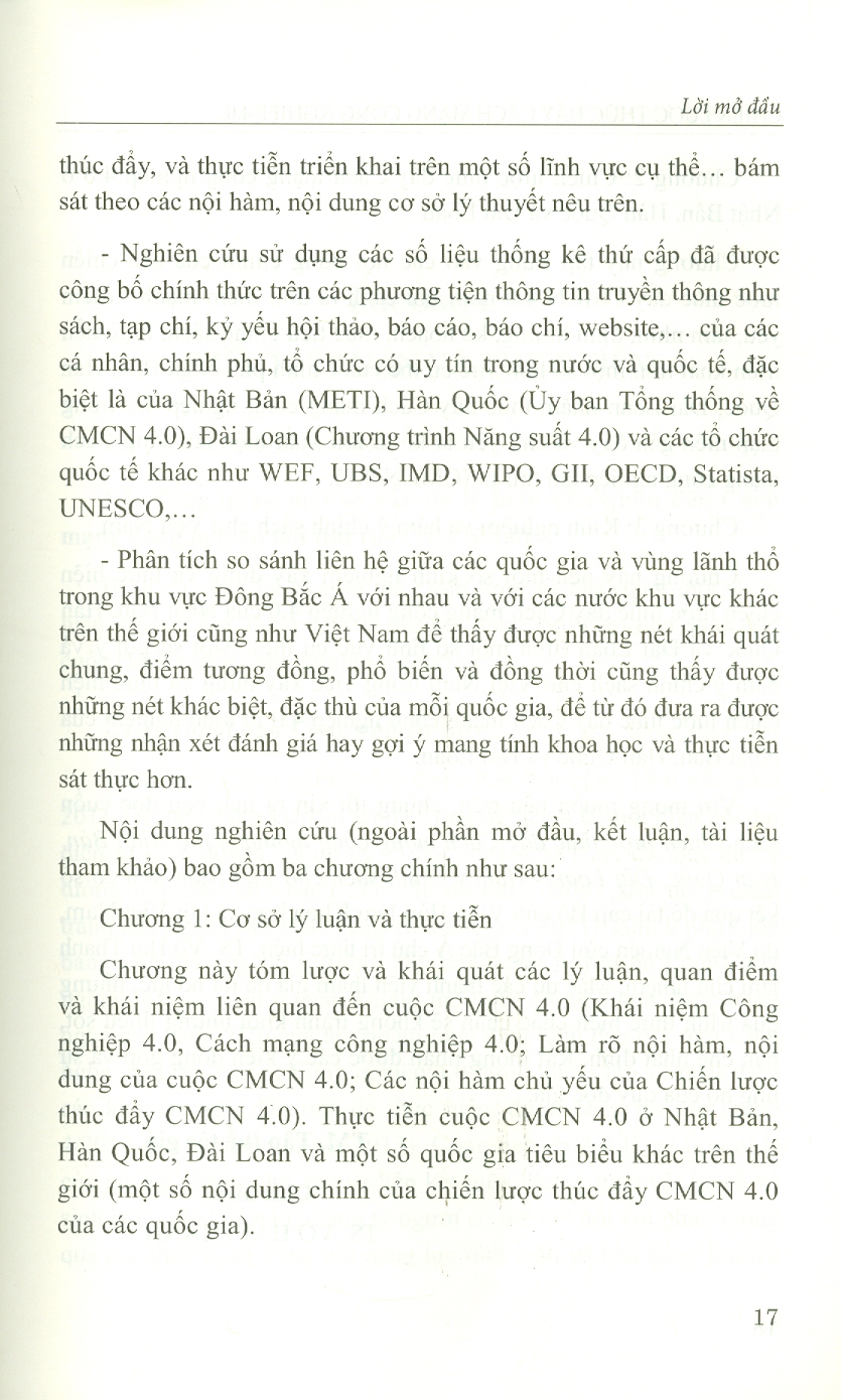 Chiến Lược Thúc Đẩy Cách Mạng Công Nghiệp 4.0 Ở Nhật Bản, Hàn Quốc, Đài Loan - Hàm Ý Chính Sách Cho Việt Nam