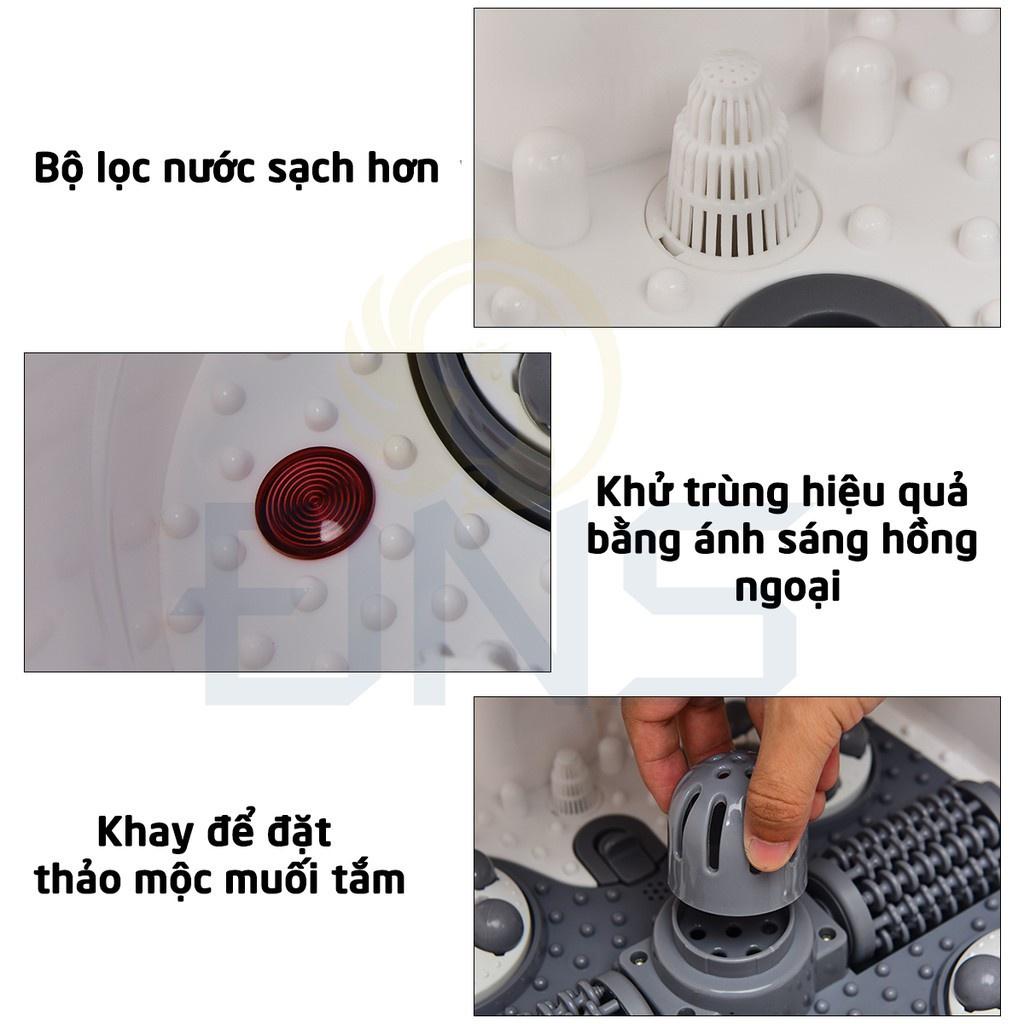 [Hàng Chính Hãng - BH 2 Năm]Bồn máy chậu ngâm chân massage cao cấp con lăn tự động Homedics FB-650, SereneLife SL12, SL17