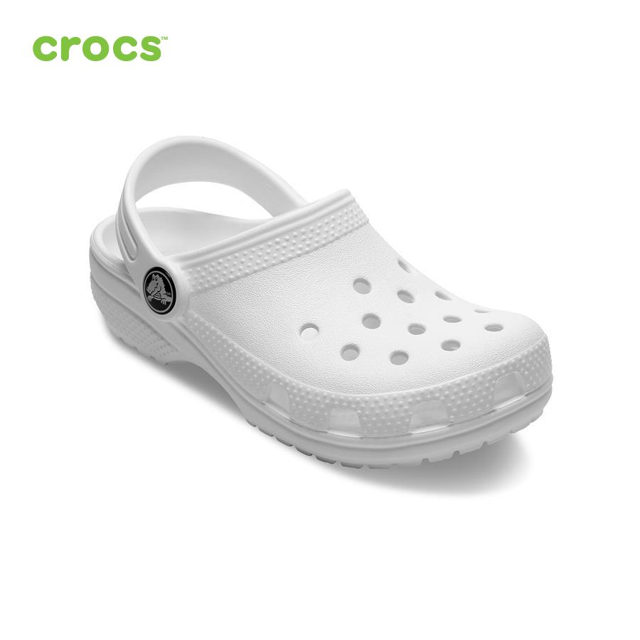 Giày lười trẻ em Crocs FW Classic Clog Kid White - 206991-100