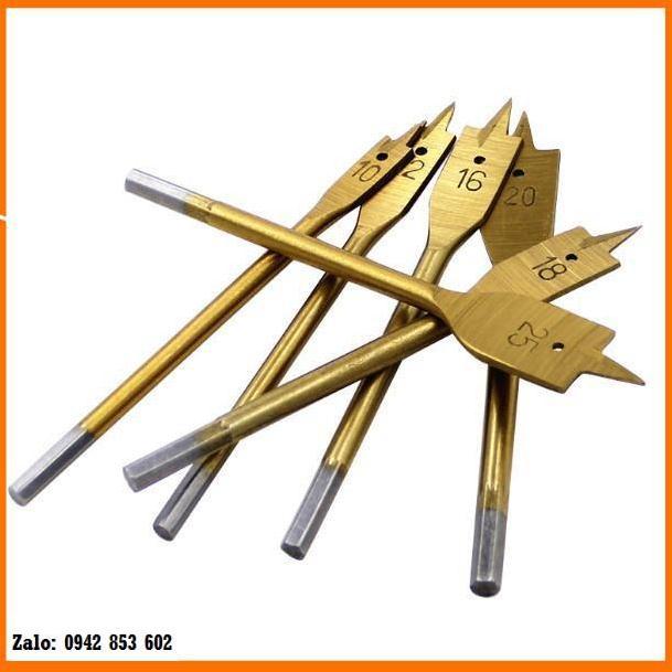 Bộ Khoét Lỗ Đuôi Cá 6 Cái Mạ Đồng - Bộ 6 Mũi Khoét Lỗ Gỗ Vinachi Chuyên Dùng Để Khoét Bản Lề Bật, Khoét Ổ Khóa Tủ.