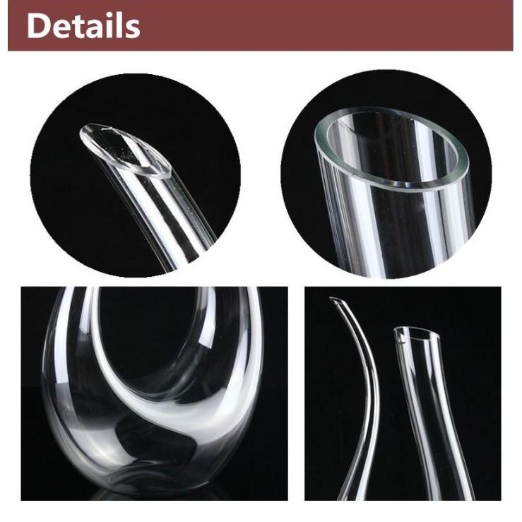 Bình đựng champagne Thủy Tinh Sang Trọng 1.5L Hình Chữ U