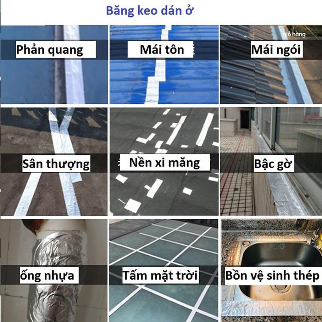 Sỉ 19k- Băng keo chống thấm x2000 siêu dính Nhật Bản chống thấm dột, dán tường, dán mái tôn, dán ống nước