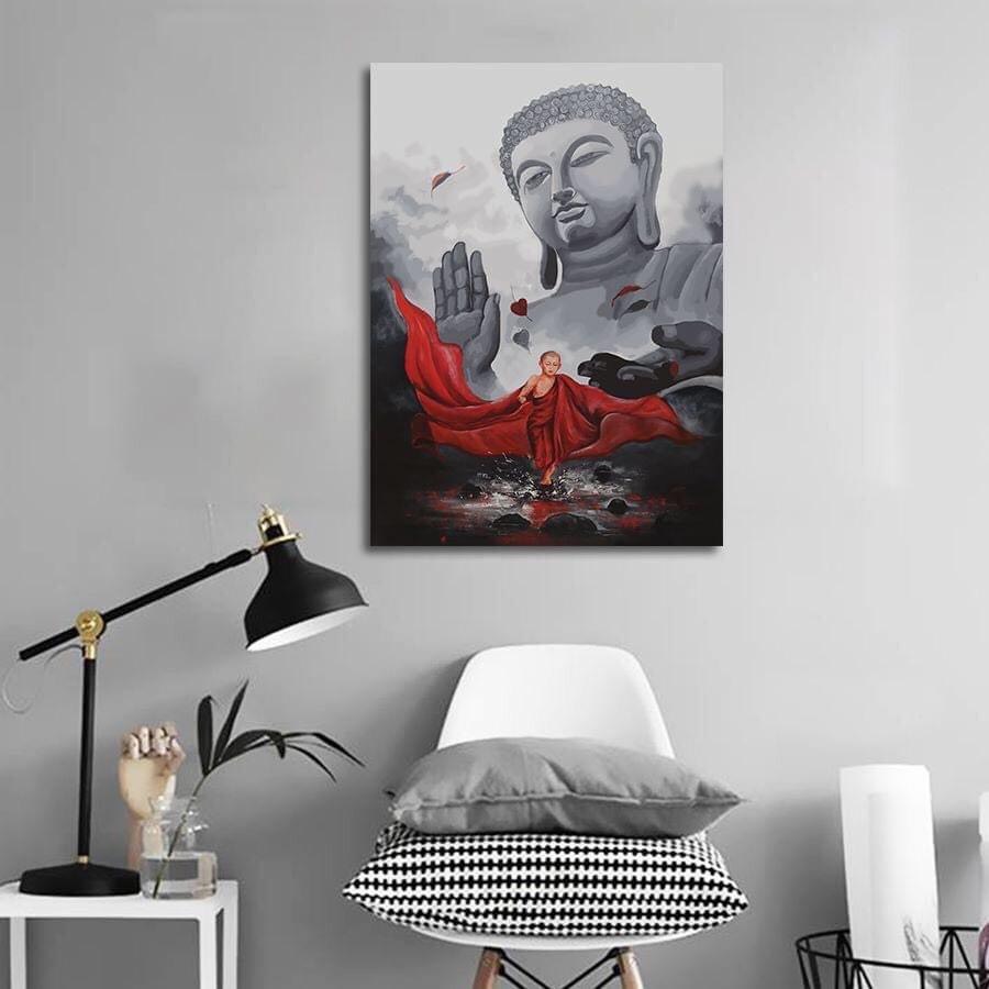 TRANH CANVAS TREO TƯỜNG - TƯỢNG PHẬT THICH CA