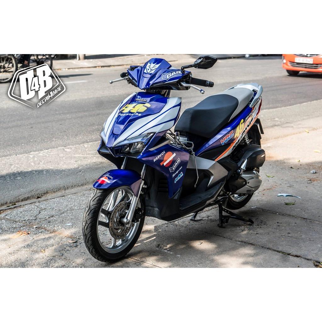 Tem trùm xe dành cho AIR BLADE 2016 REPSOL