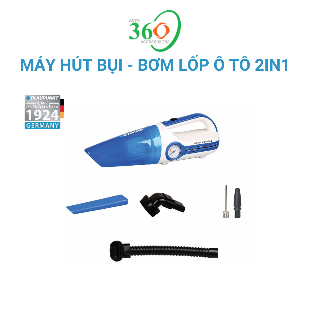 Máy bơm lốp kiêm hút bụi 2 trong 1 TIF 4.0 BLAUPUNKT