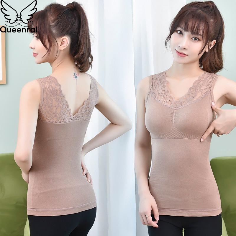 Áo Sinh Nhiệt Nữ Nhiệt Top Áo Vest Nhung Nữ Nhiệt Top Ấm Quần Lót Nữ Mềm Mại Giữ Nhiệt Shir Xe Tăng Với Áo Ngực
