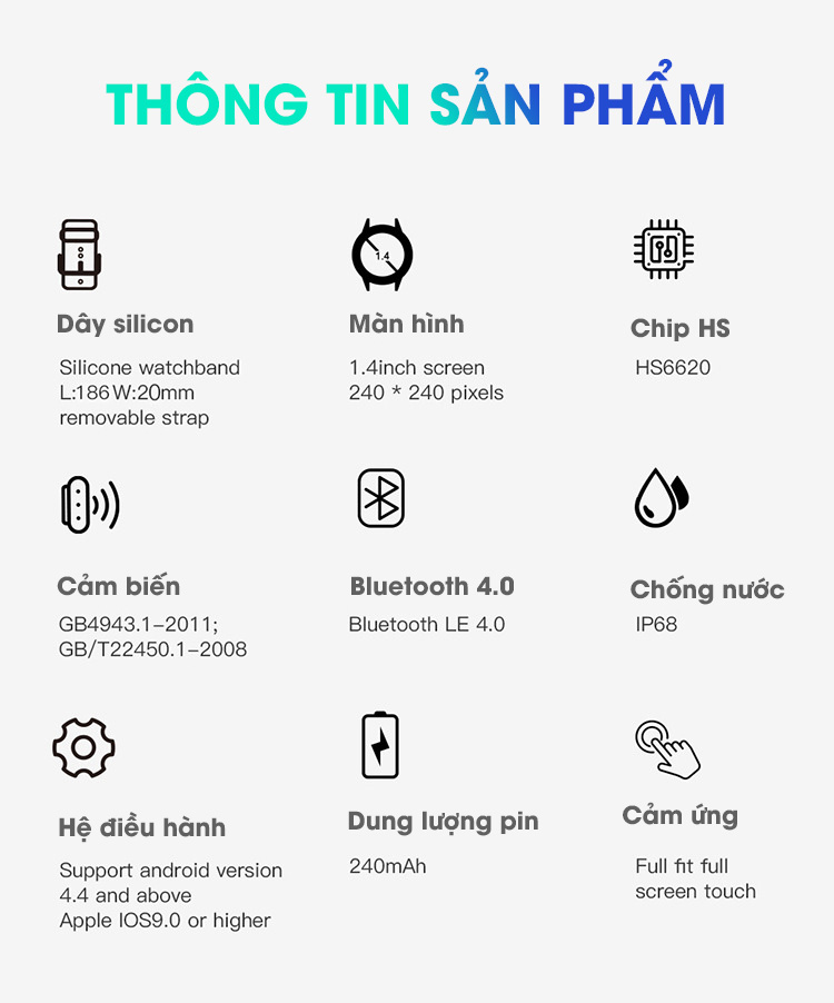 Đồng Hồ Thông Minh Mặt Tròn Thời Trang Ấn Tượng S20, Chống Nước, Giao Diện Đẹp &amp; Màn Hình Siêu Nét - Hàng Chính Hãng