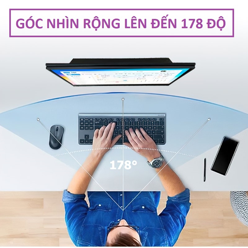 Màn hình di động 15,6 inch QHD 2K IPS ( 2560 x 1440 ) cho máy tính , laptop , smartphone , máy game