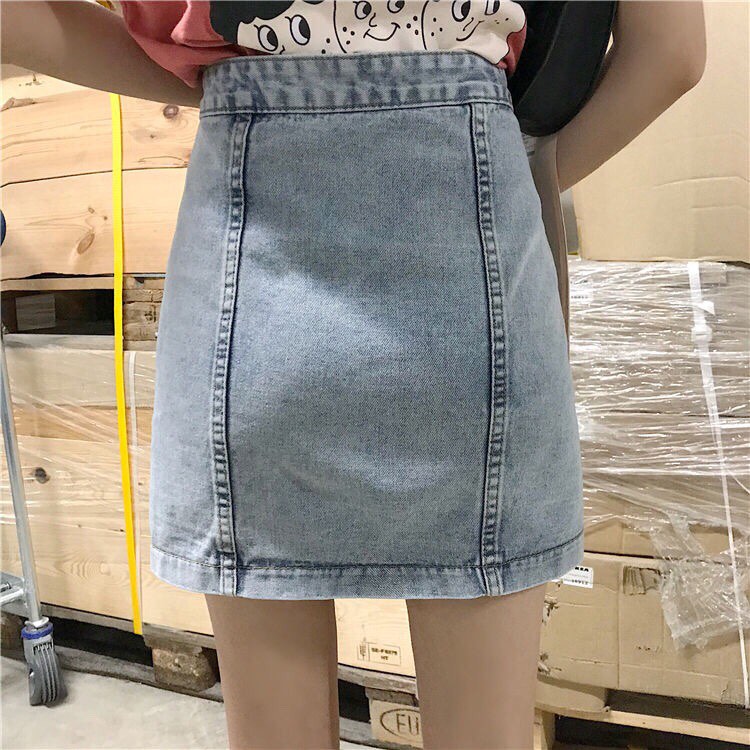 Chân váy jeans thời trang phong cách ulzzang Hàn Quốc