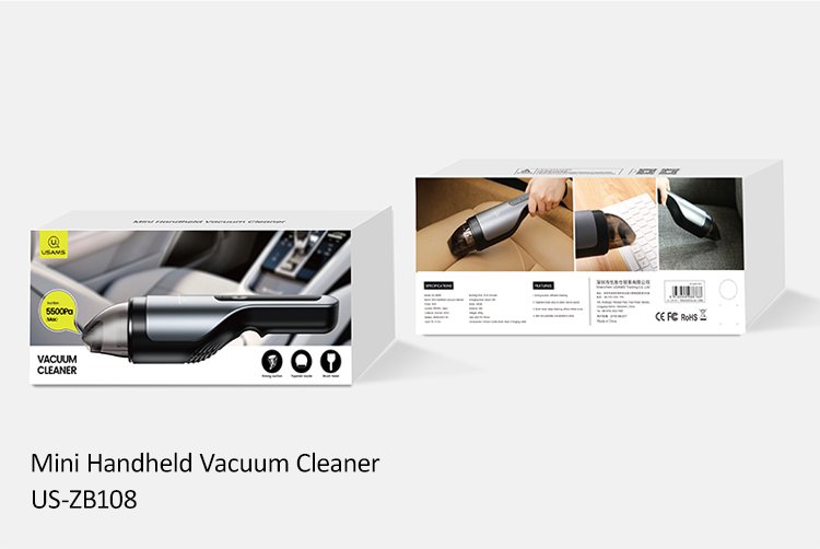 Máy hút bụi cầm tay mini cho xe hơi, nhà ở USAMS US-ZB108