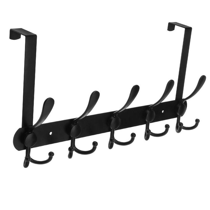 Móc cửa để treo, tủ quần áo cửa để treo, cửa quần áo, phòng ngủ phòng ngủ tủ quần áo với 5 móc, chiều rộng của dải móc cửa