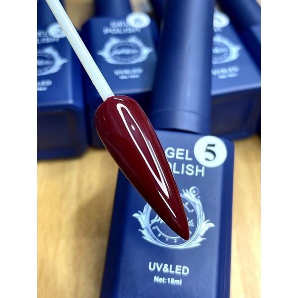 Sơn đỏ Ruby hàng xịn, sơn gel đỏ cao cấp 6 màu