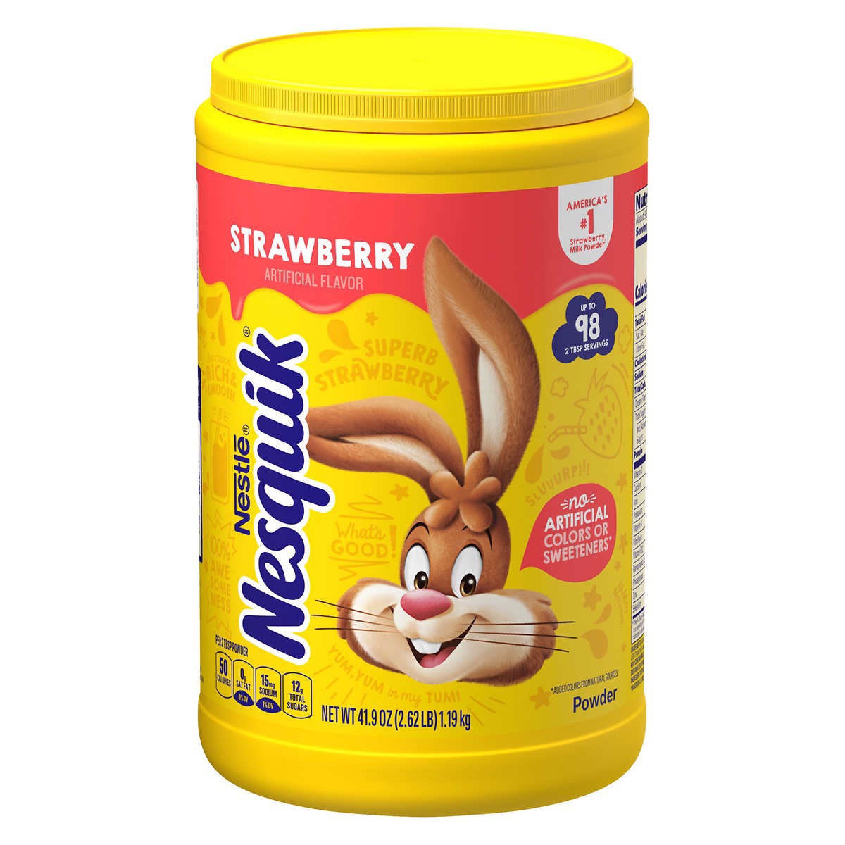 Bột nestle nesquik strawberry hương dâu 1.19kg nhập khẩu USA