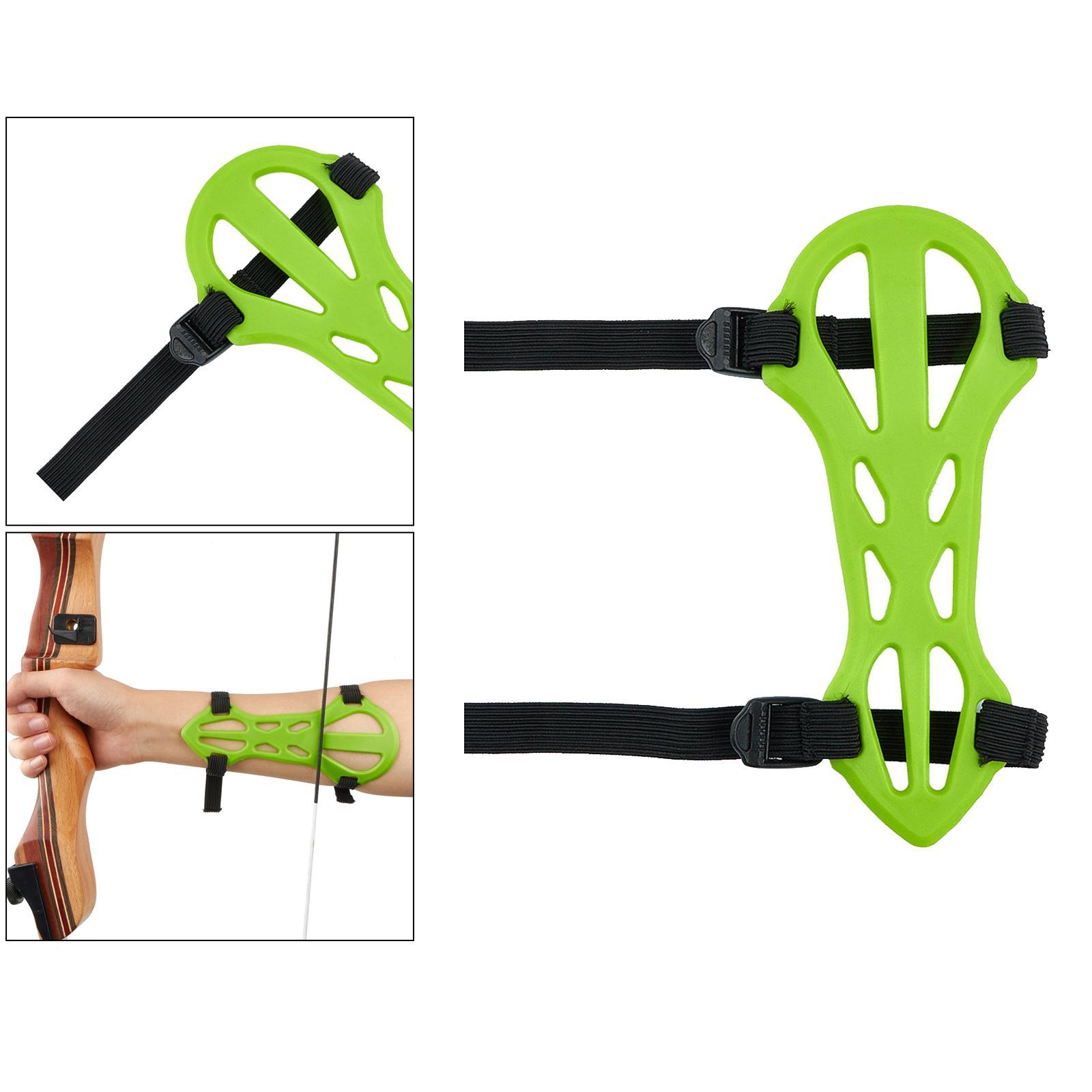 Arm Guard 2 Adjustable Straps Hunting Forearm Protect Gear Black