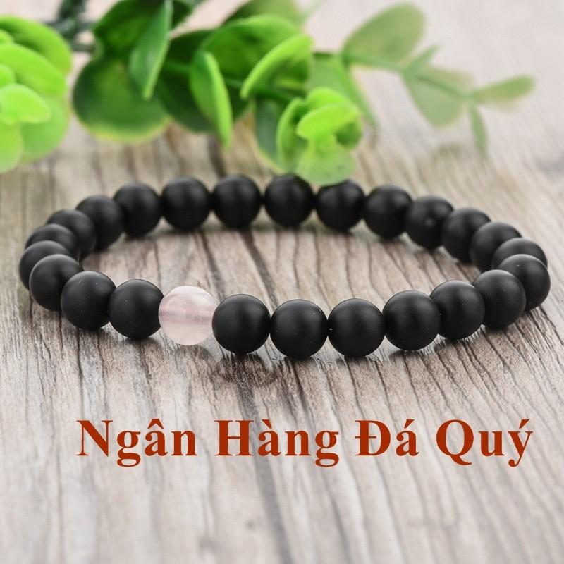 Bộ Vòng Thạch Anh Hồng Mix Onyx Tự Nhiên