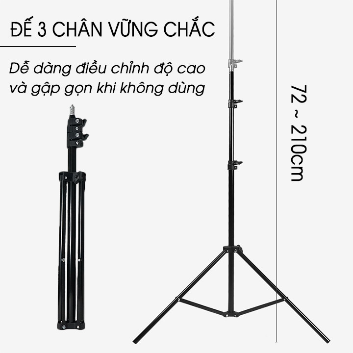 Đèn led ring livestream, chụp ảnh, makeup 26cm CN-R640