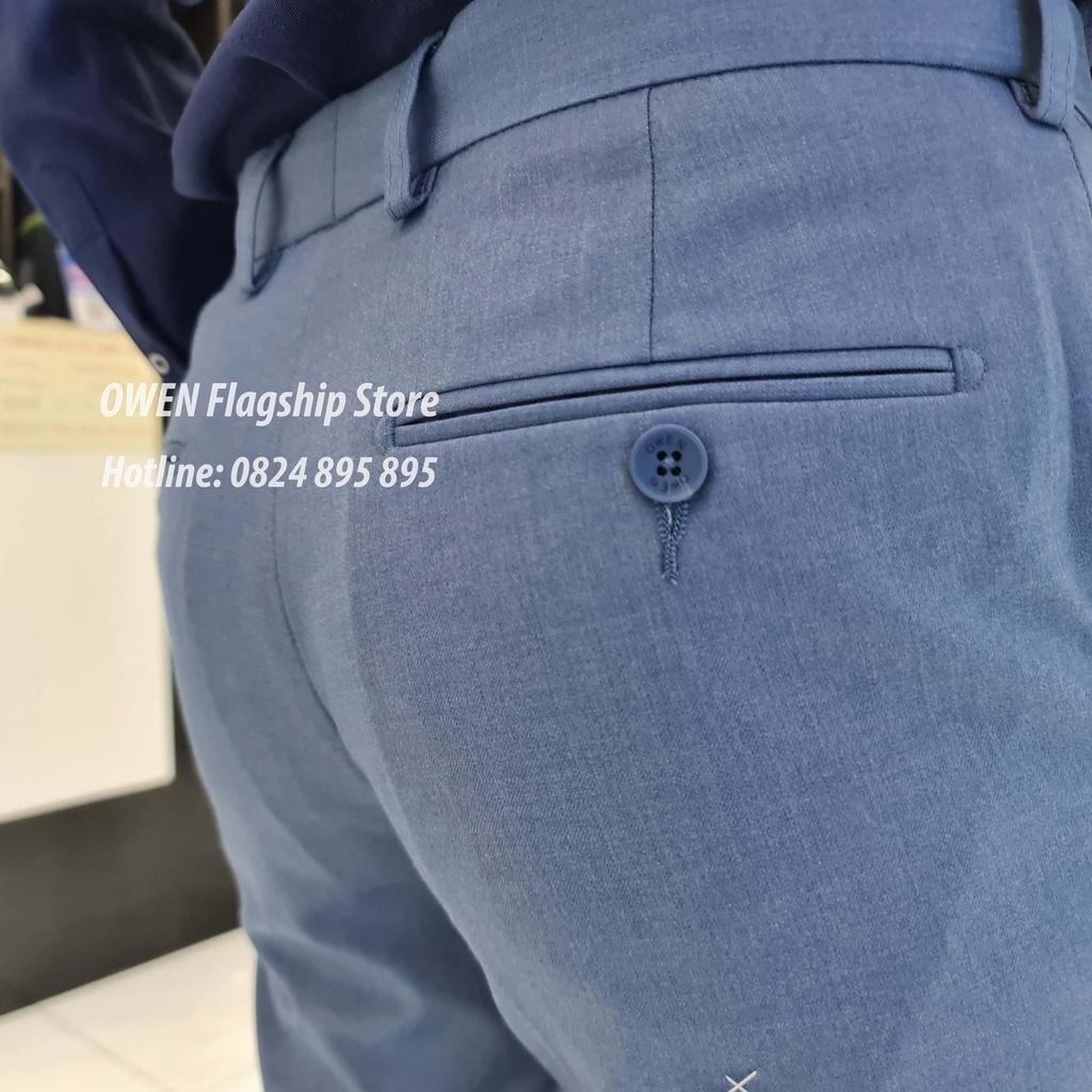 OWEN - Quần âu nam công sở dáng REGULAR trợ cạp Tăng đơ co dãn mã QRT22421
