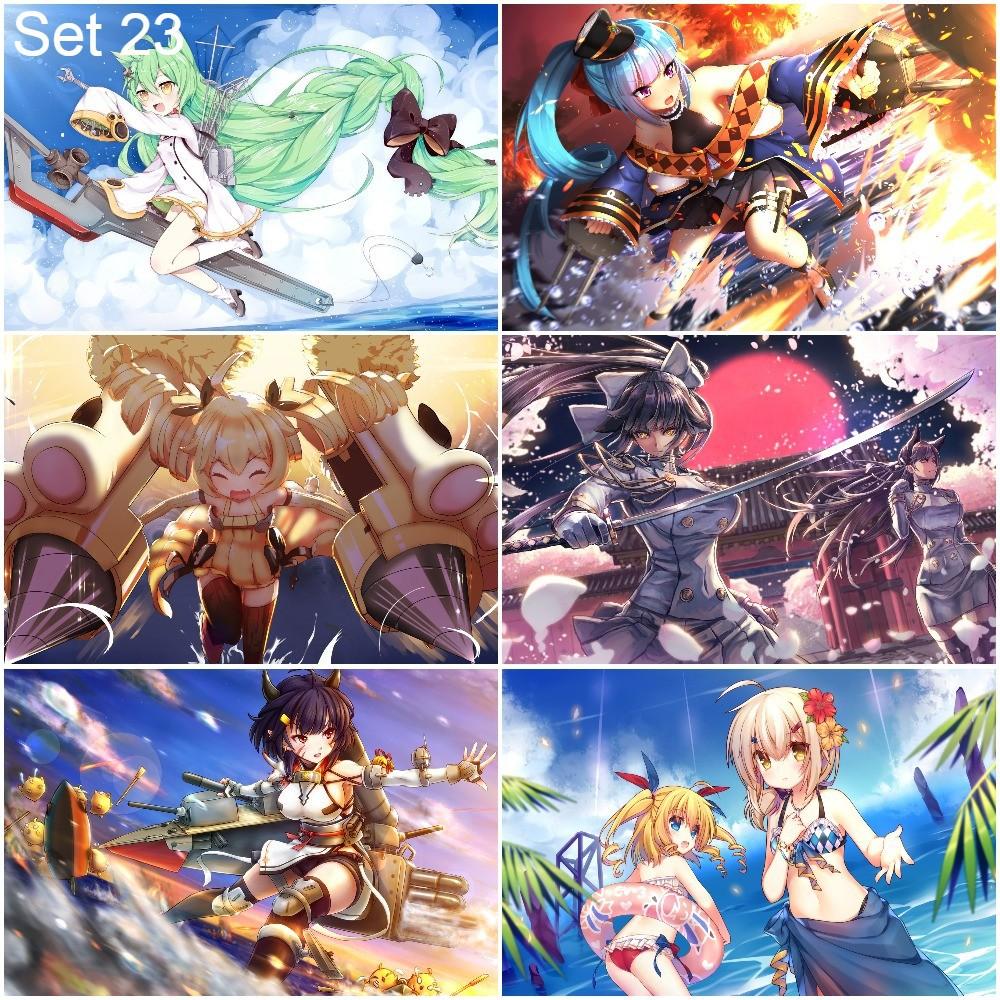 Bộ 6 Poster game Azur Lane - A3,A4,A5
