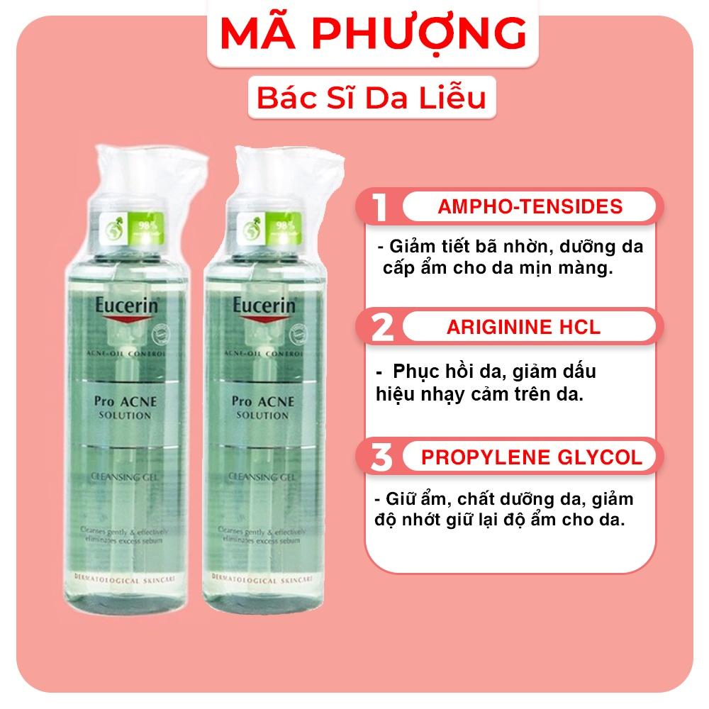 Gel Rửa Mặt Mụn Eucerin Pro Acne 200ml
