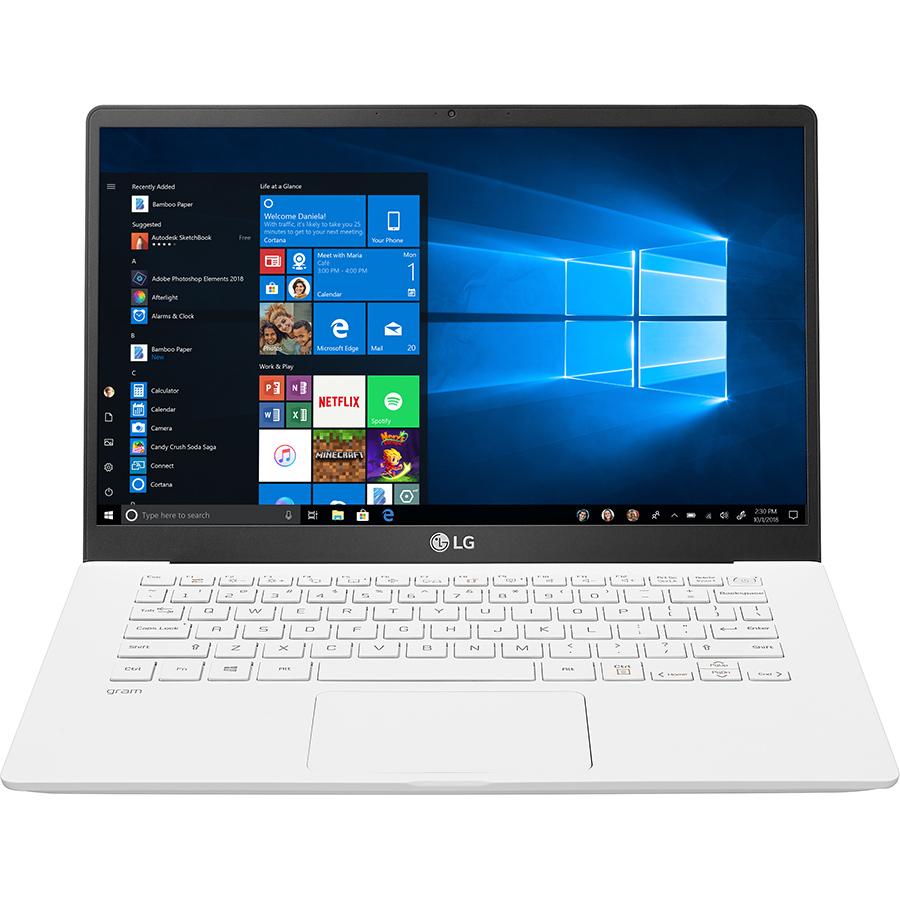 Laptop LG Gram 2020 14ZD90N-V.AX53A5 (Core i5-1035G7/ 8GB/ 256GB NVMe/ 14 FHD IPS/ NonOS/ White) - Hàng Chính Hãng