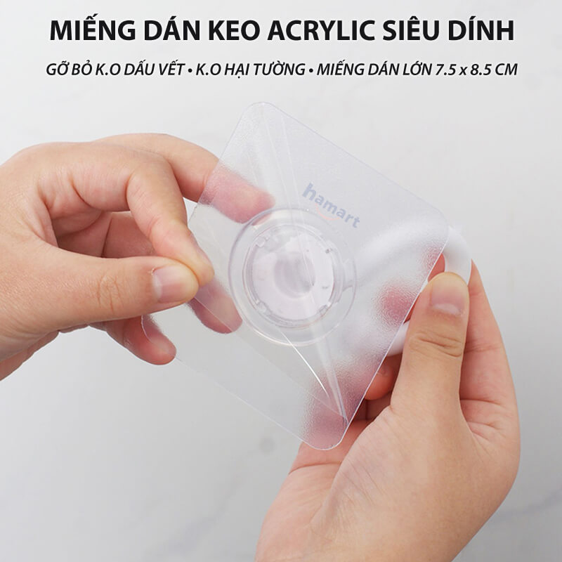 Móc Nhựa Xoay 360˚ Cỡ Lớn Dán Tường Trần Nhà Treo Màn Hình Lưỡi Câu Siêu Dính Treo Đồ Đa Năng