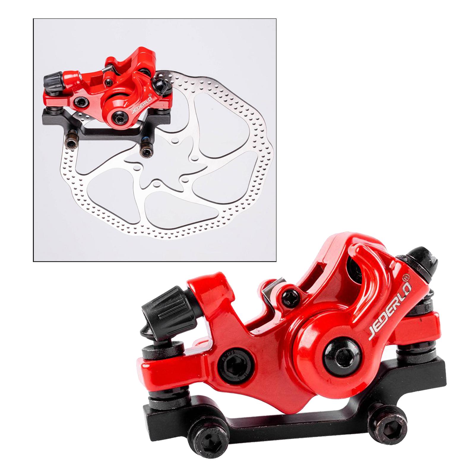 2xSolid Bike Disc Brake Caliper R160/F180 Rotor Disc Calipers Red F160 R140