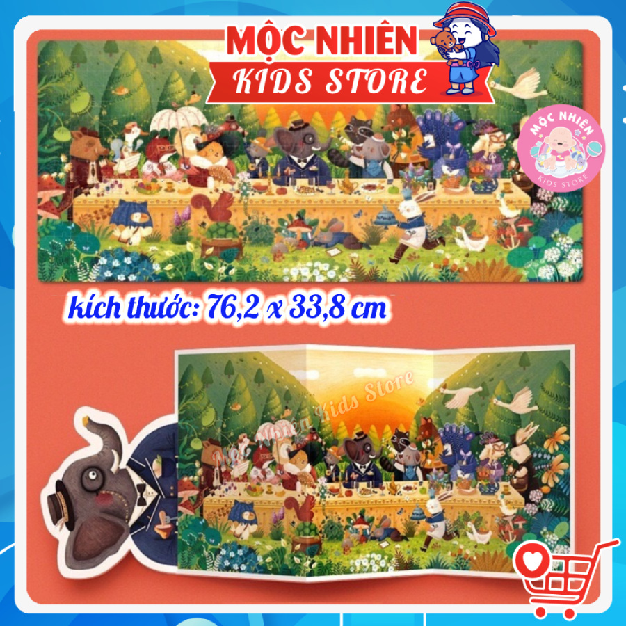 Đồ chơi xếp hình ghép hình puzzle Mideer 528 mảnh - Bữa tiệc hoàng hôn Sunser Carnival