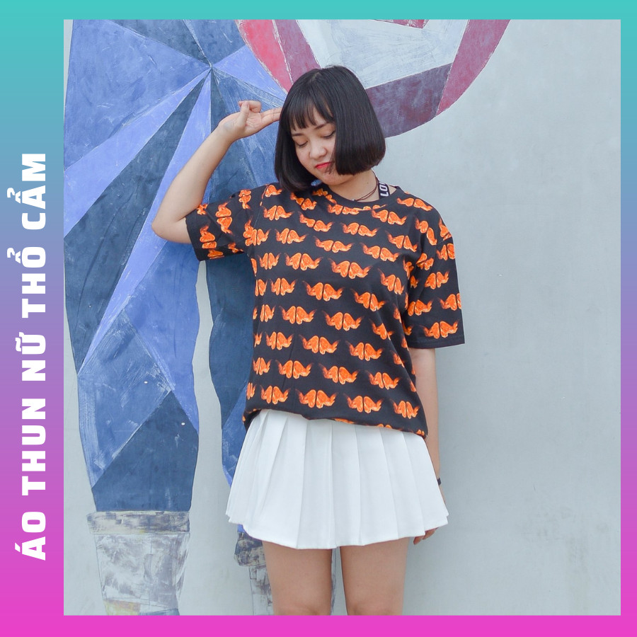Áo thun nữ freesize chất liệu thun cotton 100% ÁO ĐẸP - GIÁ RẺ - HÌNH CHỤP THẬT . CÓ THỂ LÀM ÁO CẶP BẠN THÂN NỮ