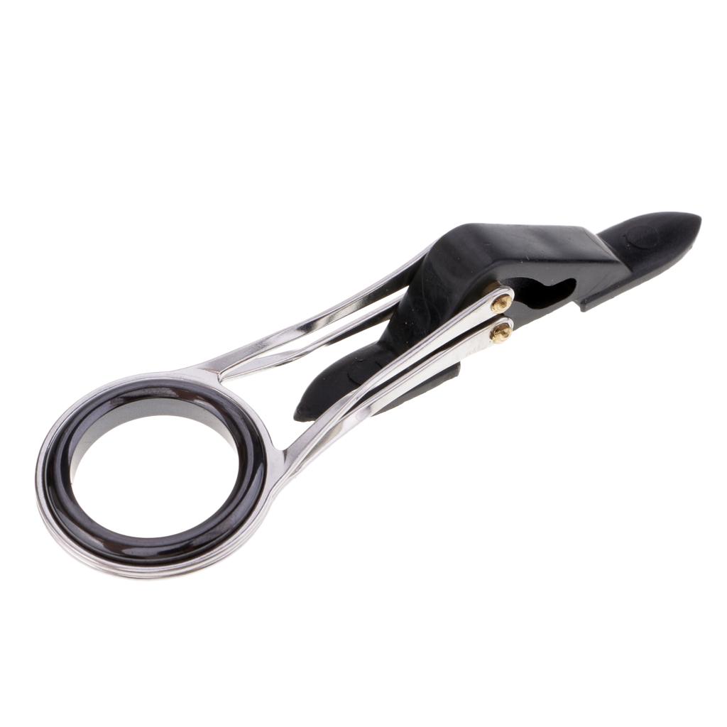 Fishing Line Rod Guide Eyes Ceramic Ring Foldable DIY Tip Repair Kit 3.3cm